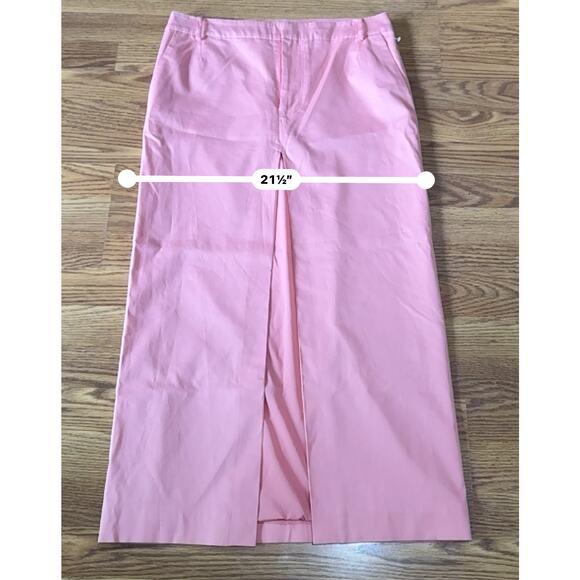 SIR. THE LABEL woven midi skirt GIACOMO SPLIT SKIRT IN PINK size 3 / us L - Picture 7 of 15